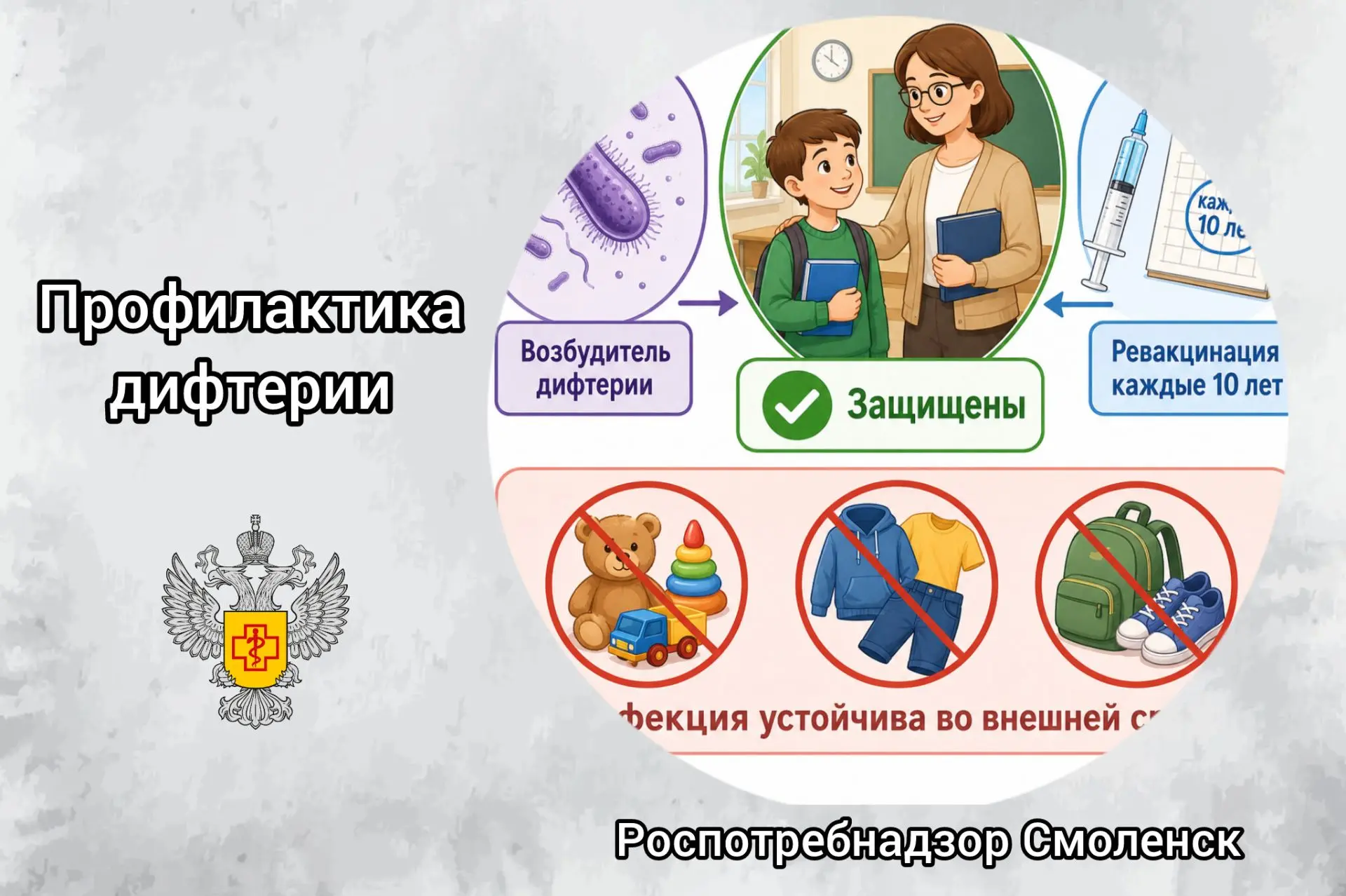 🛡️ Дифтерия: опасность, которая возвращается, если её не держать под контролем