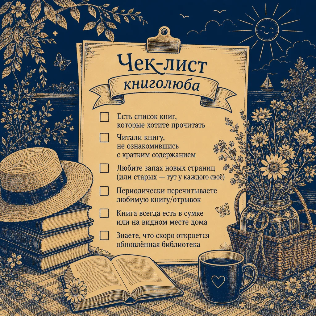 ✅📚 Чек‑лист книголюба