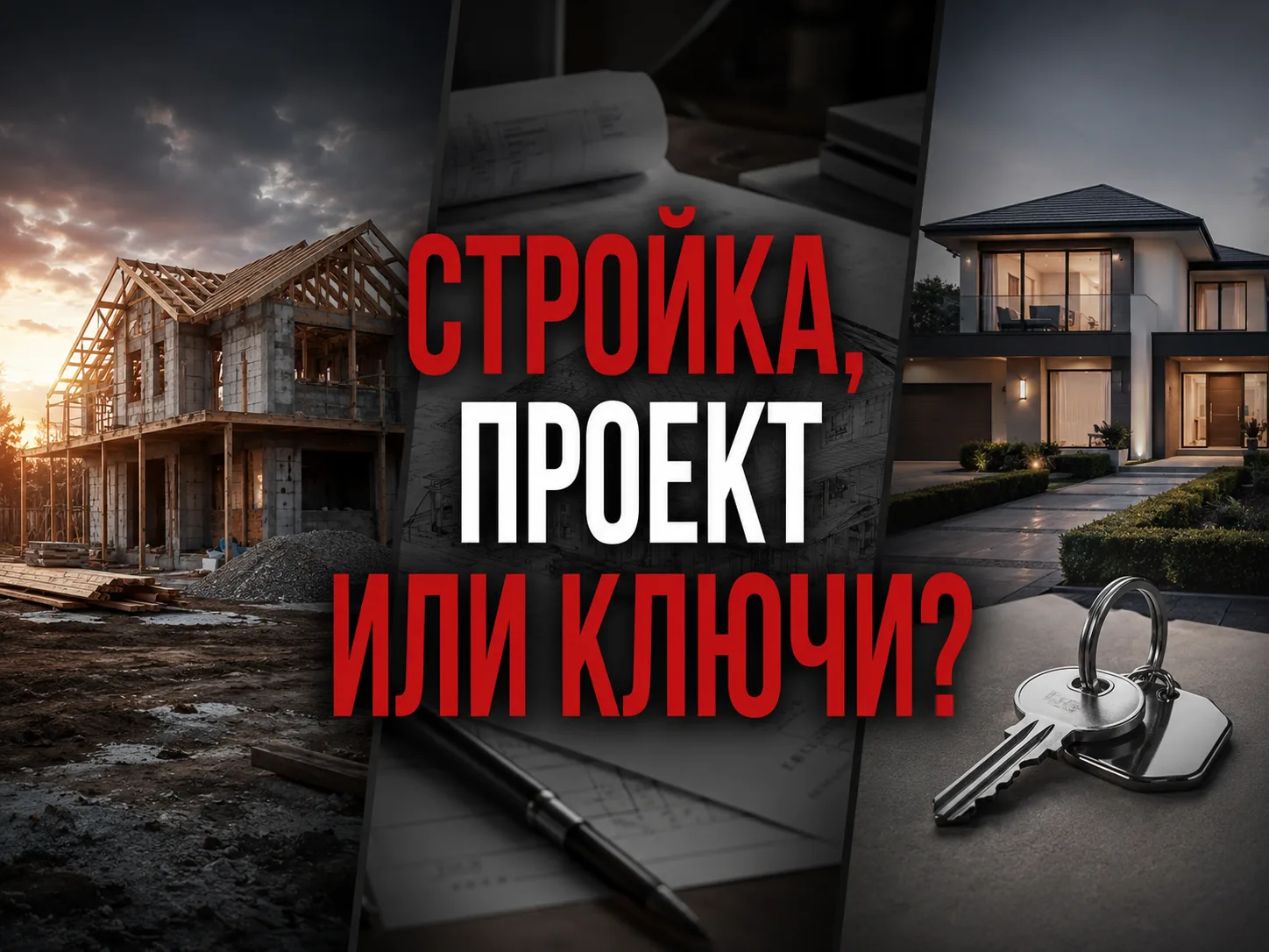 Стройка, проект или ключи? Три сценария покупки дома 🔑