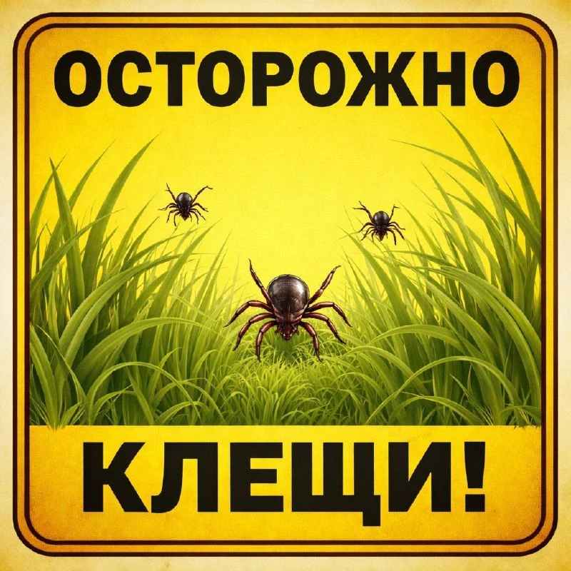 ❗️Клещи – переносчики клещевого вирусного энцефалита.