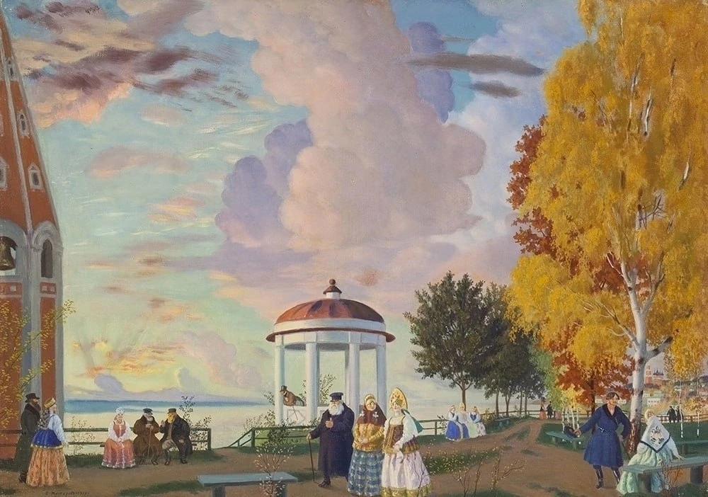 🎨 «Гроза» без трагедии: утопия Бориса Кустодиева