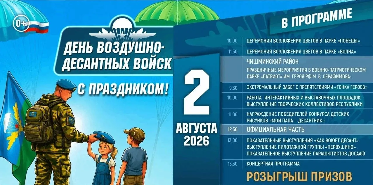 «Никто, кроме нас!»: как отметят День ВДВ в 2026 году

В 2026 году торжества, посвященные празднован