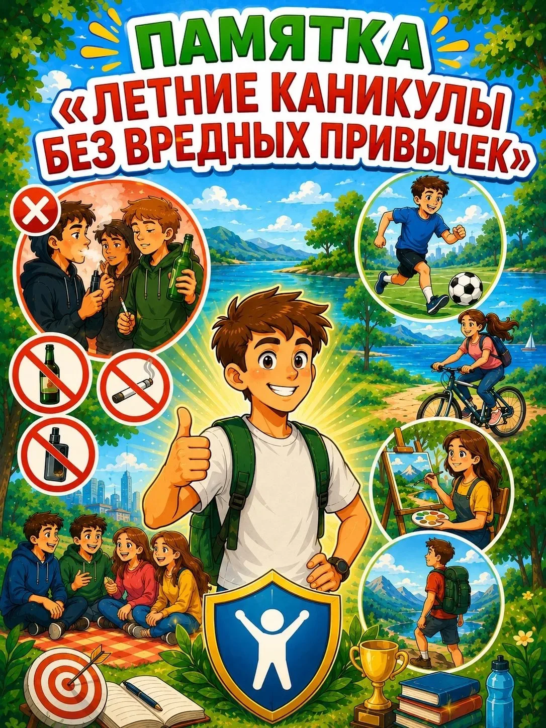 ☀️ЛЕТНИЕ КАНИКУЛЫ БЕЗ ВРЕДНЫХ ПРИВЫЧЕК☀️

Каникулы — прекрасная возможность провести время интересно