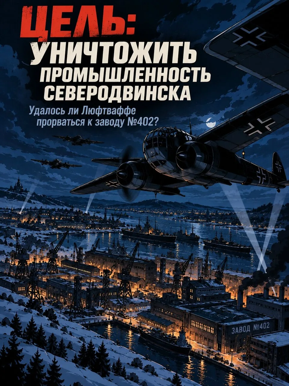 ‼ Цель: уничтожить промышленность Северодвинска. Удалось ли Люфтваффе прорваться к заво...