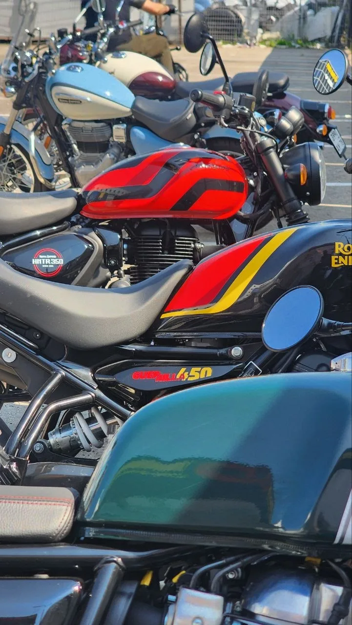 С 6 по 8 августа на территории ТЦ М7 прошёл тест-драйв мотоциклов Royal Enfield.