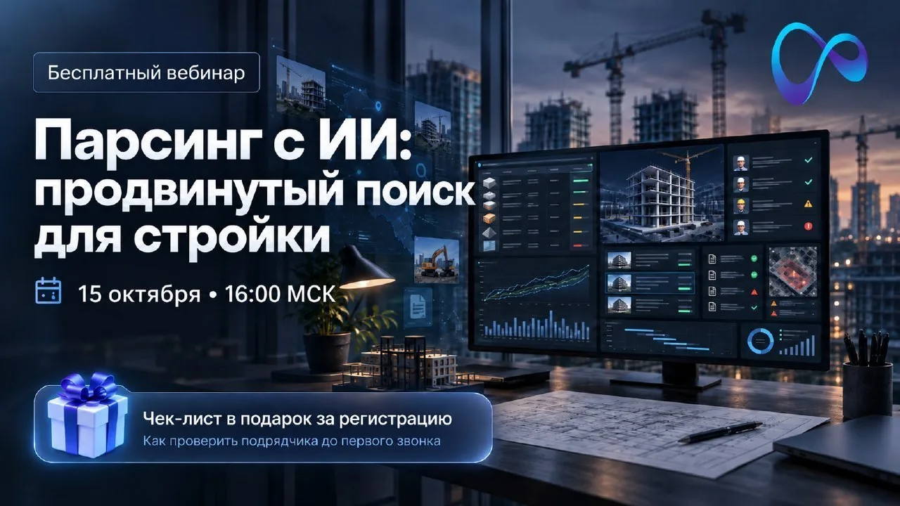 ГК «Экзон» (член НОТИМ) приглашает на вебинар «Парсинг с ИИ»: как перестать искать пост...
