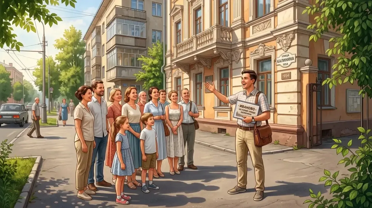 🌆 Прогуляемся по истории Иванова? 🌆25 июля 2026 года — экскурсия «Прогулка по Центральной улице Ив
