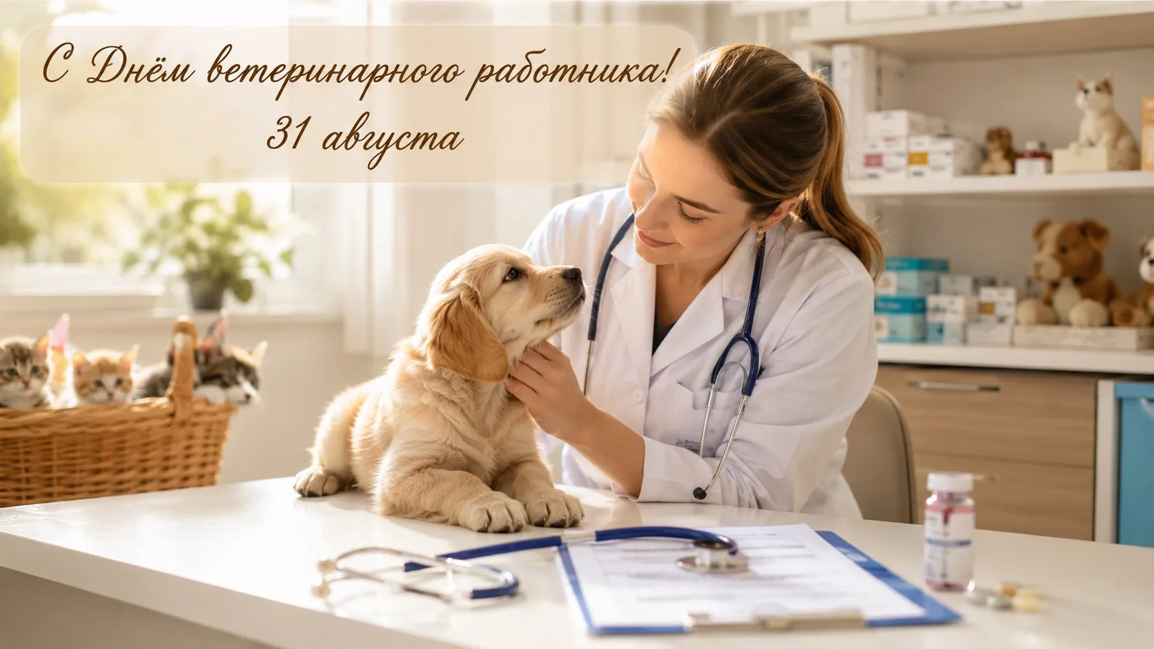🎉 С Днём ветеринарного работника, дорогой коллектив! 🎉