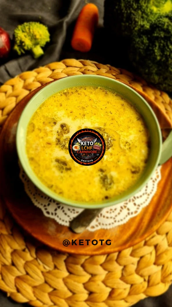 Сырный суп с брокколи и курицей