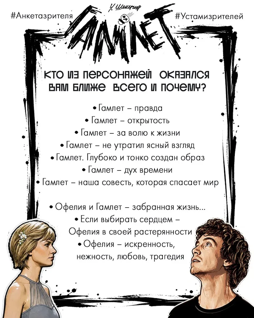 Устами зрителей: что говорят о тест-премьере «Гамлет»