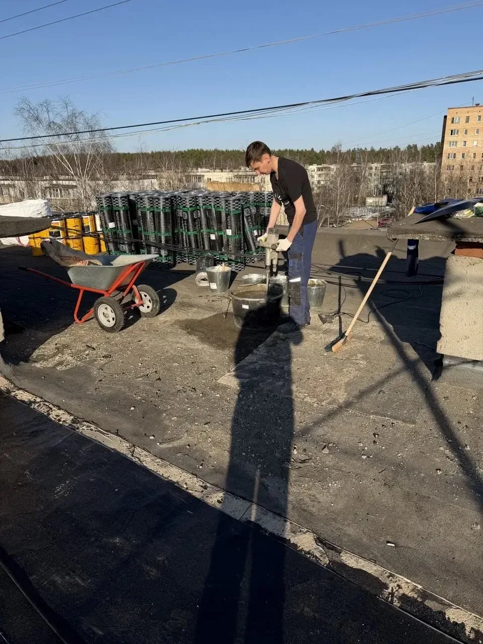 Капитальный ремонт крыши.