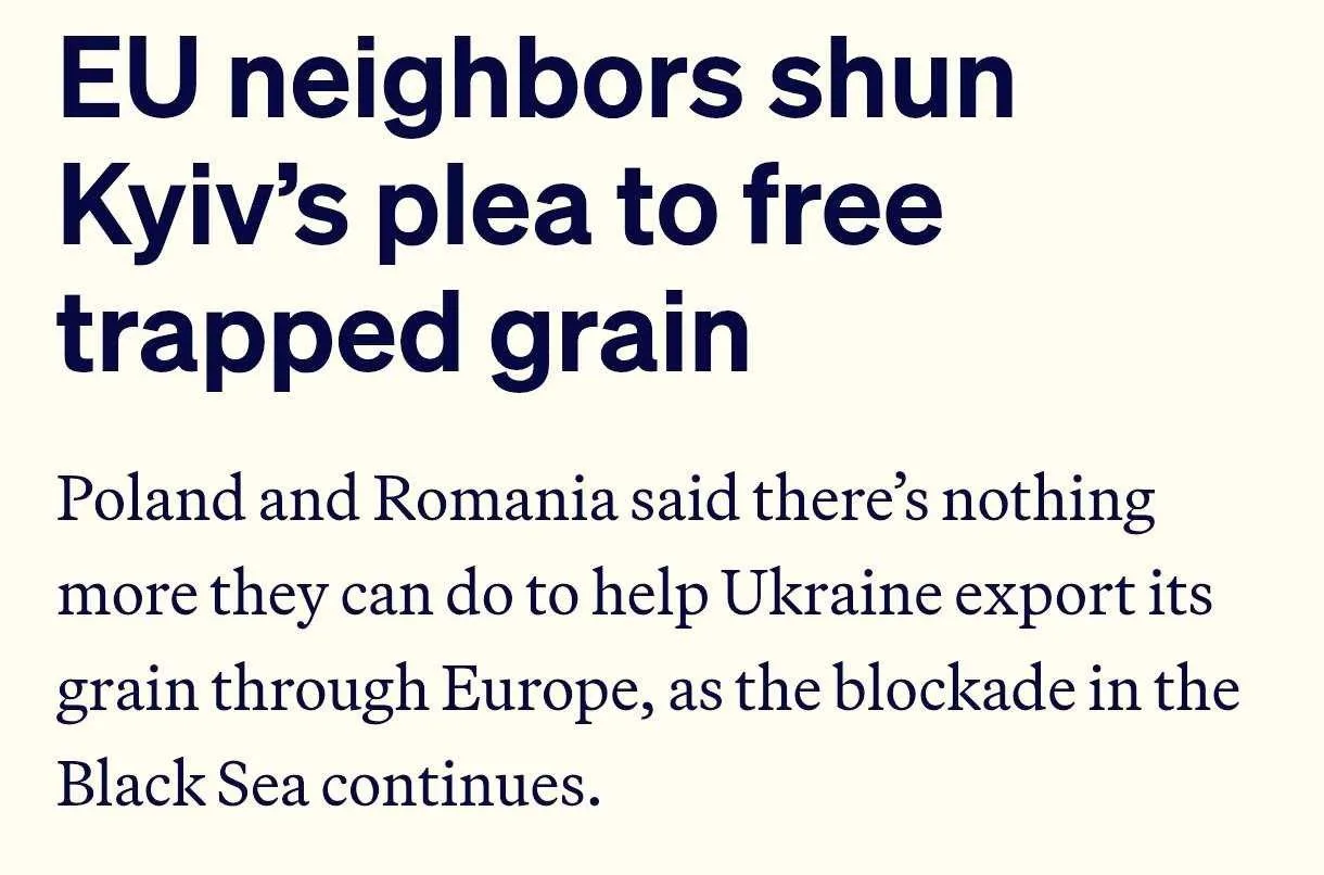 ‼️ Польша и Румыния отказались расширять транзит украинского зерна через свою территори...