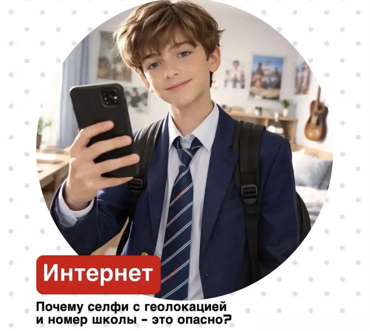🚫 Почему не стоит делать селфи с геолокацией и номером школы и выкладывать это в интер...