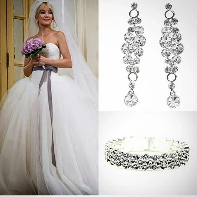 Серьги и браслет с кристаллами Swarovski. Серьги 5500р. Пин серебро. Браслет 3800р ВК greenapple_62
