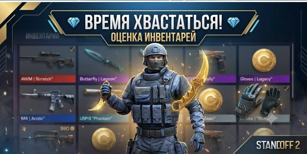 🖼️
💎 ВРЕМЯ ХВАСТАТЬСЯ! Устраиваем масштабную оценку инвентарей! 💎
Мы знаем, что многие из вас соб