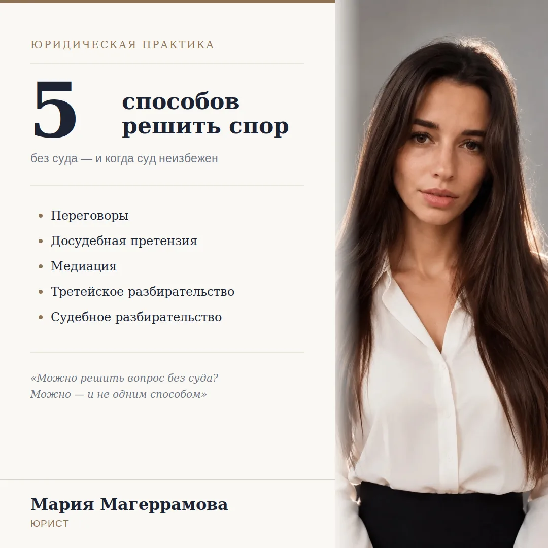 ⚖️ Как решить спор: 5 способов, о которых вы могли не знать