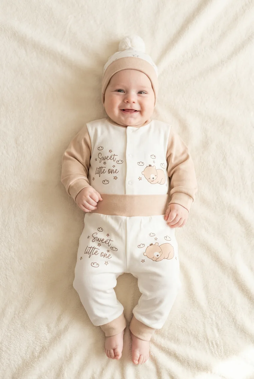 Боди + штанишки «Sweet Little One» — мягко, тепло, мило 🐻