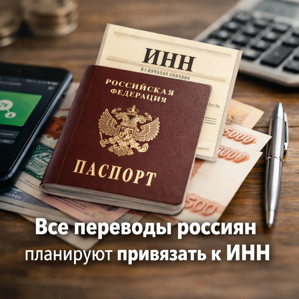 Все переводы россиян хотят привязать к ИНН для выявления нелегальных доходов❗