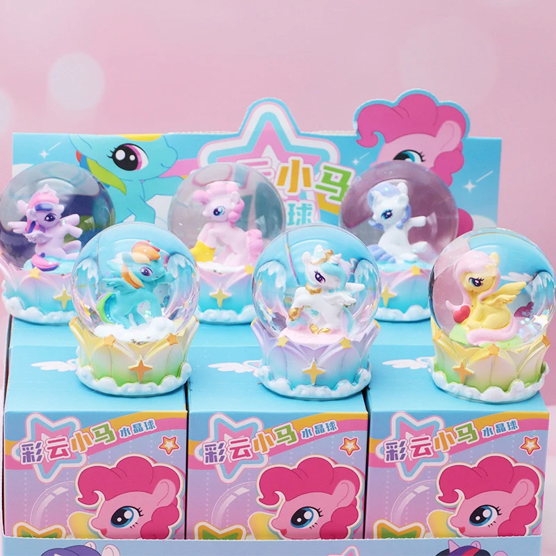Коллекционные фигурки My Little Pony в прозрачных стеклянных шариках💞