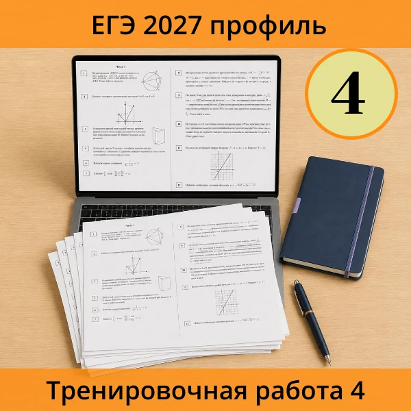 📚 Тренировочная работа ЕГЭ (профиль) №4