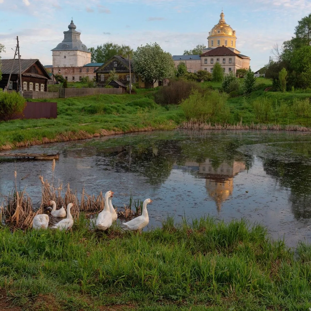 Сельская идиллия в Великорецком 
💚💚💚
Бывают кадры, которые не нуждаются в фильтрах и сложных опис