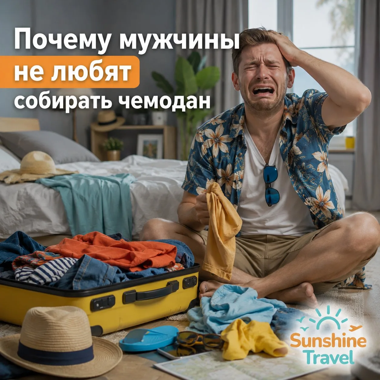 😂 Почему мужчины не любят собирать чемодан?

Мы заметили одну закономерность за 16 лет работы в тур