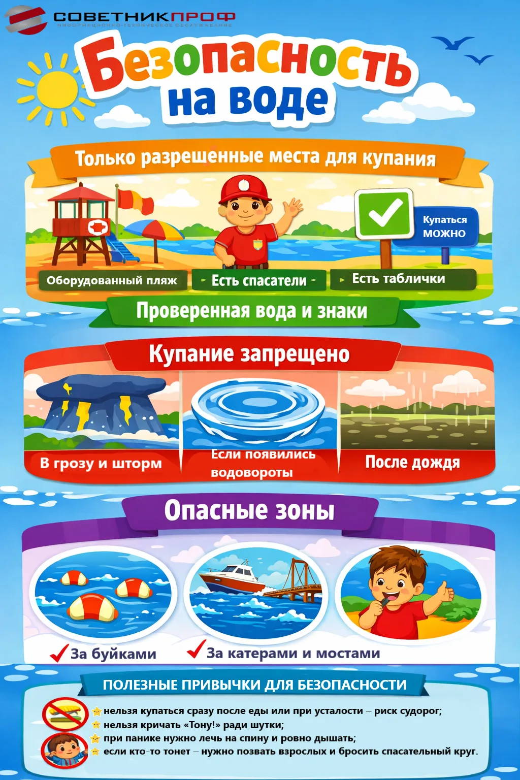 Лето без риска: безопасность на воде 🌊