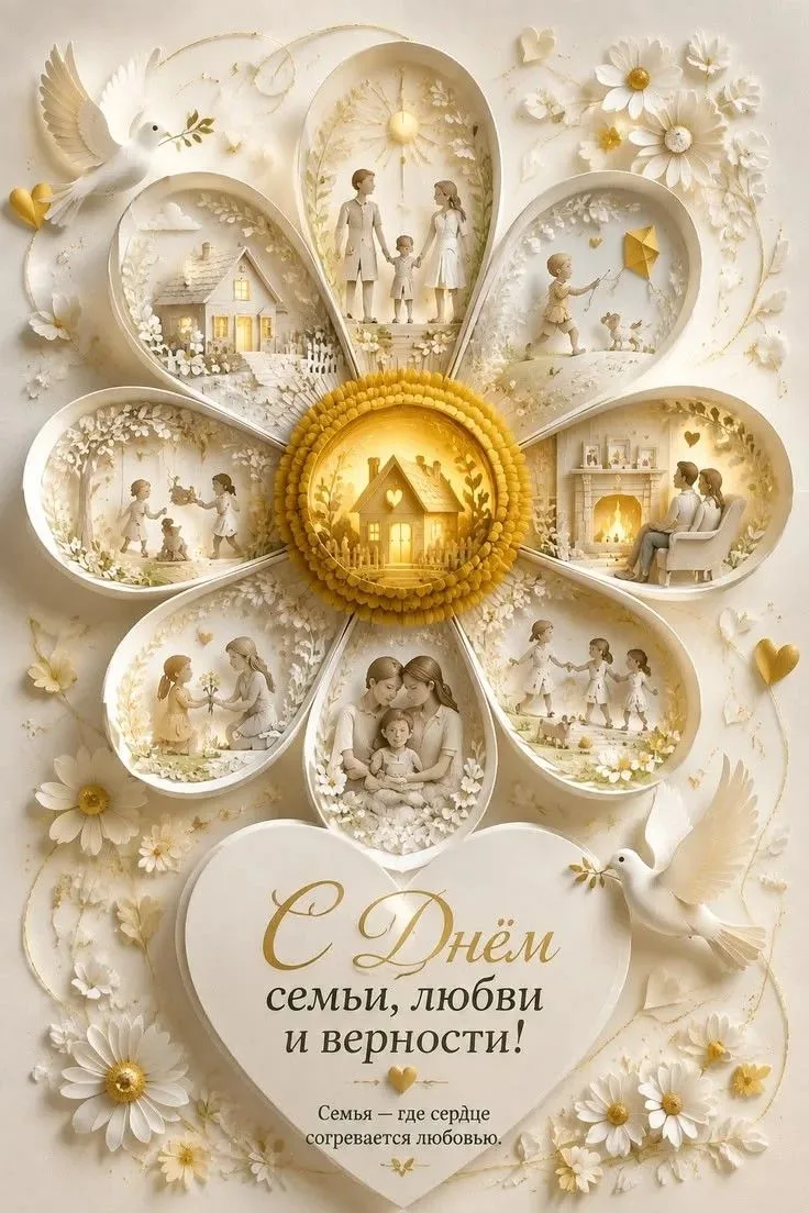 🌼 8 июля — День семьи, любви и верности! ❤️
       Этот праздник напоминает нам, как важны тепло ро