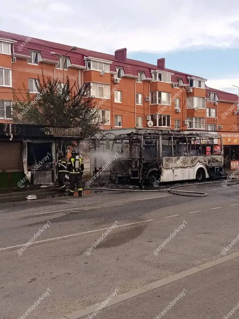 🔥 Последствия сегодняшнего пожара в Яблоновском
