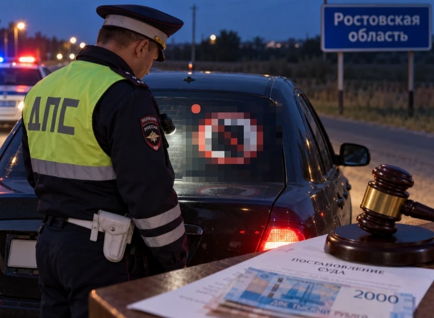 В Новошахтинском суде оштрафовали мужчину за экстремистскую наклейку на автомобиле