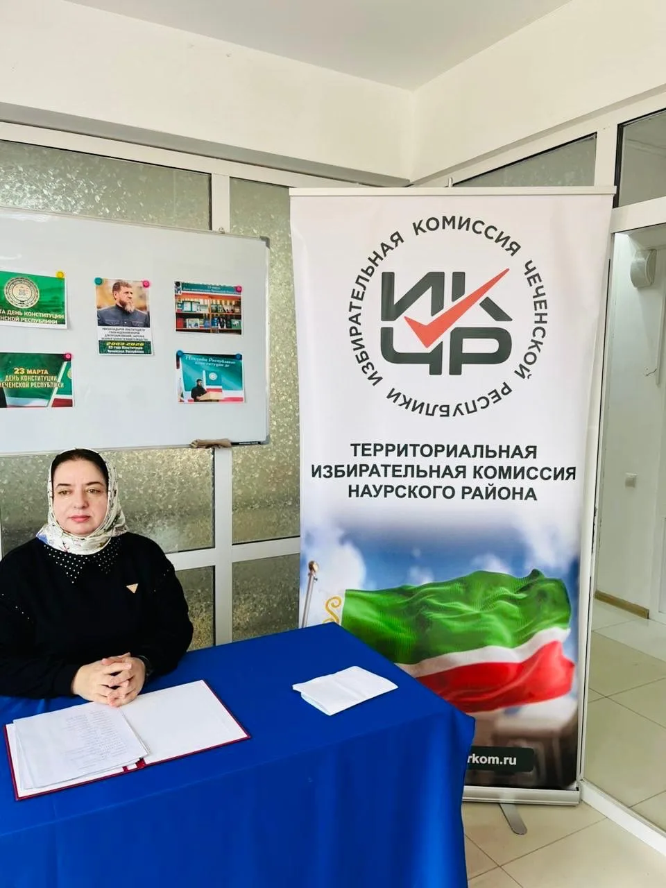24 марта 2026 года, председатель ТИК Наурского района Тазбаева З.А.провела встречу со с...