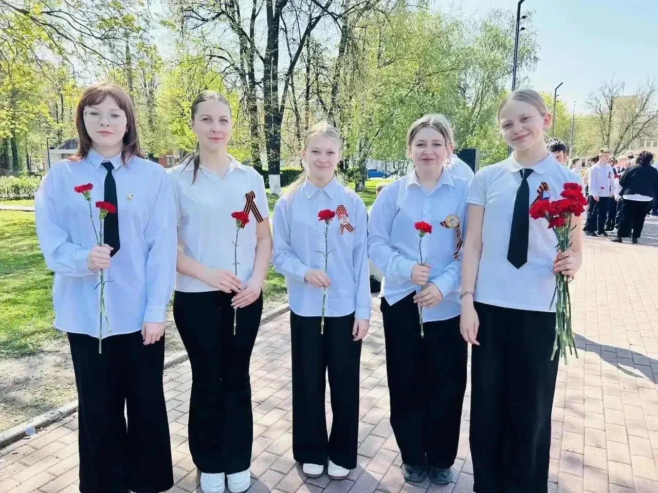 Учащиеся 6 классов Лицея №5 (Корпус 2) в рамках масштабного марафона "Наследники Победы" приняли уча