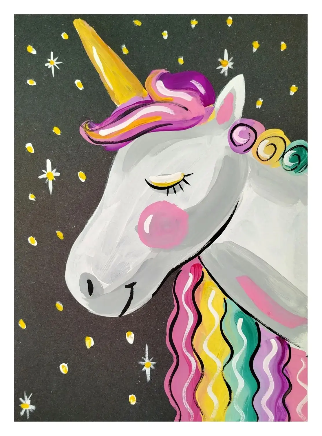 Кто сегодня не пришёл рисовать красавицу Единороджку? Ждем Вас завтра❤️❤️🦄