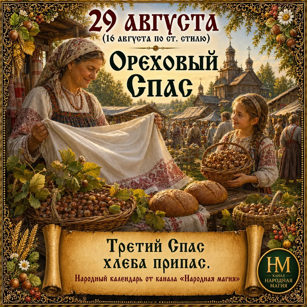 📅 Что можно и нельзя делать 29 августа (Ореховый Спас): народные приметы