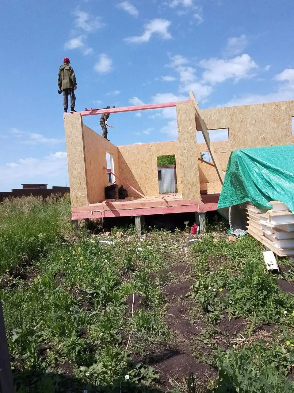 🔨Строительство в Бугульме продолжается!
Стены дома успешно собраны