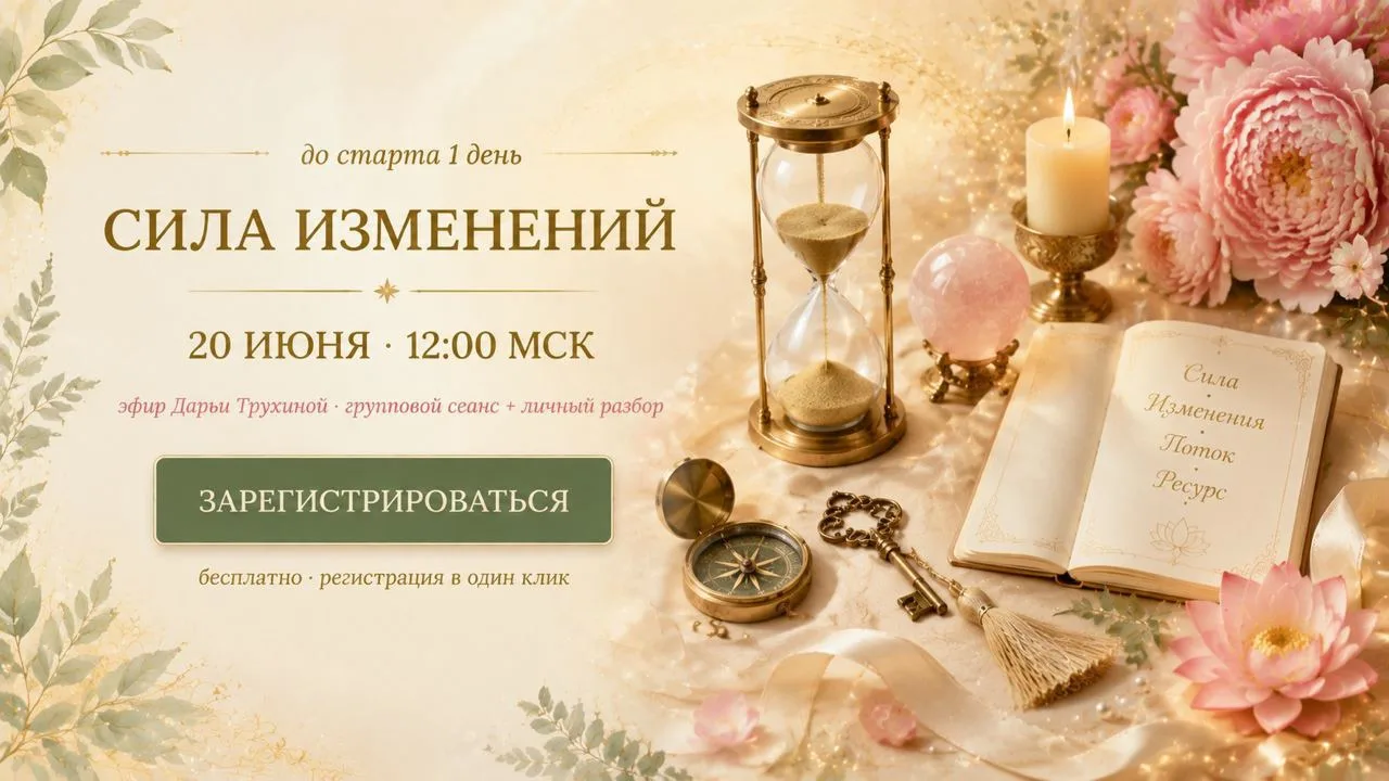✨ Возможность попасть на личный разбор от меня

Завтра, 20 июня в 12:00 МСК, я проведу специальный э