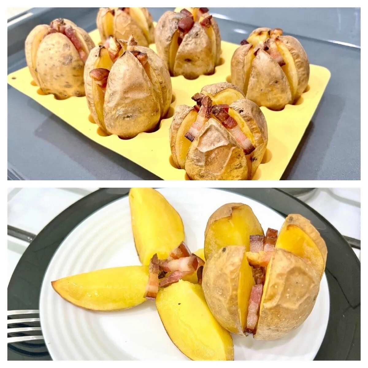 🔶 КАРТОШКА, запеченная С БЕКОНОМ (или салом - копченым, соленым).