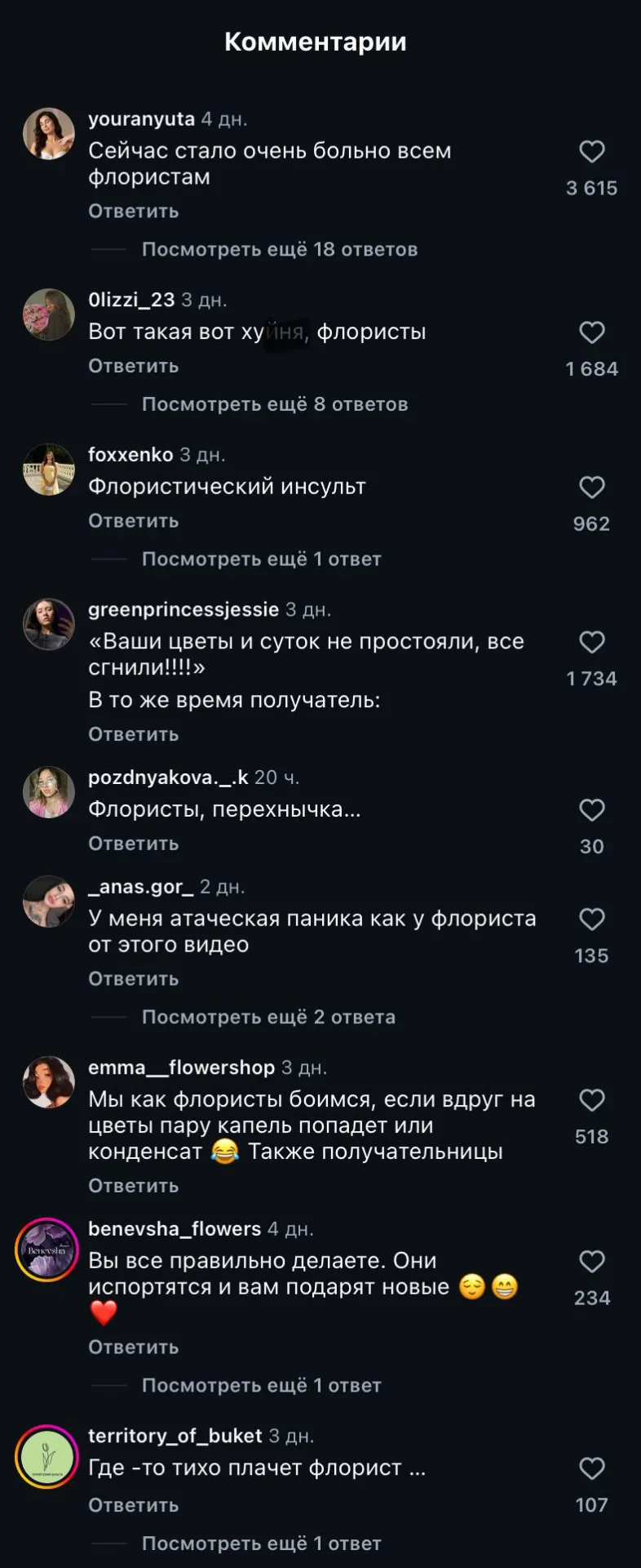 «Ваши цветы и суток не простояли, все СГНИЛИ!»