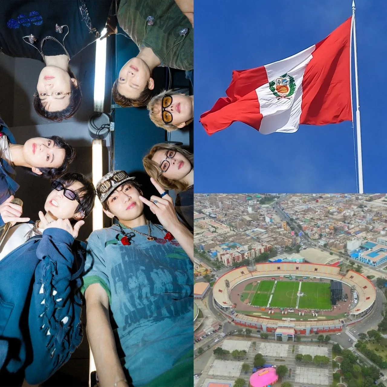 Следующий концерт BTS состоится на стадионе «Сан-Маркос» в Лиме, ​​Перу! 🇵🇪