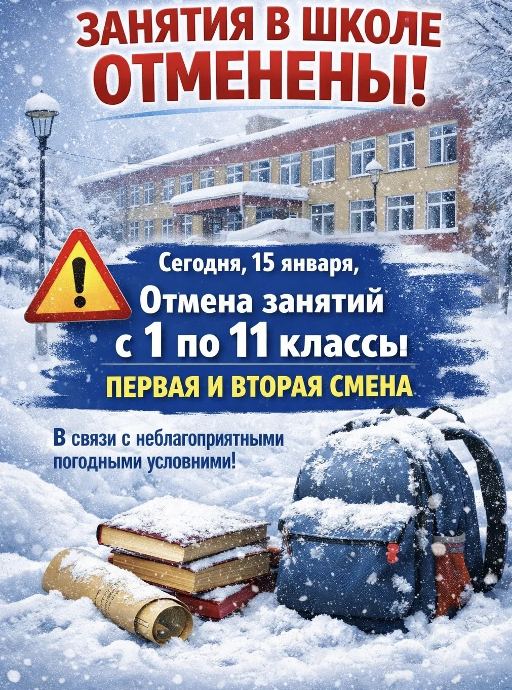ВНИМАНИЕ ❗️ОТМЕНА ЗАНЯТИЙ❗️