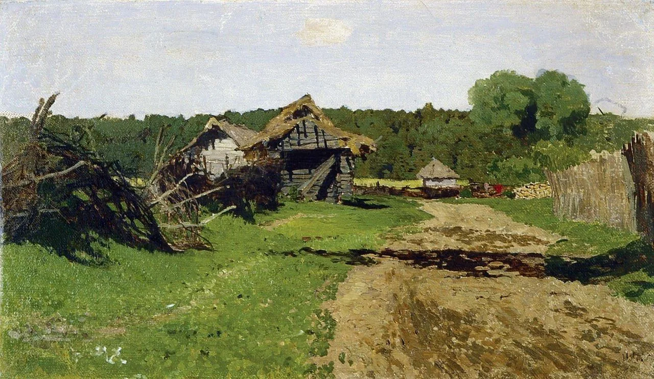 «Въезд в деревню», 1884.
Этюд. Холст, масло, 25 × 44 см

— Левитан Исаак Ильич,
(1860–1900)

📍Госуд