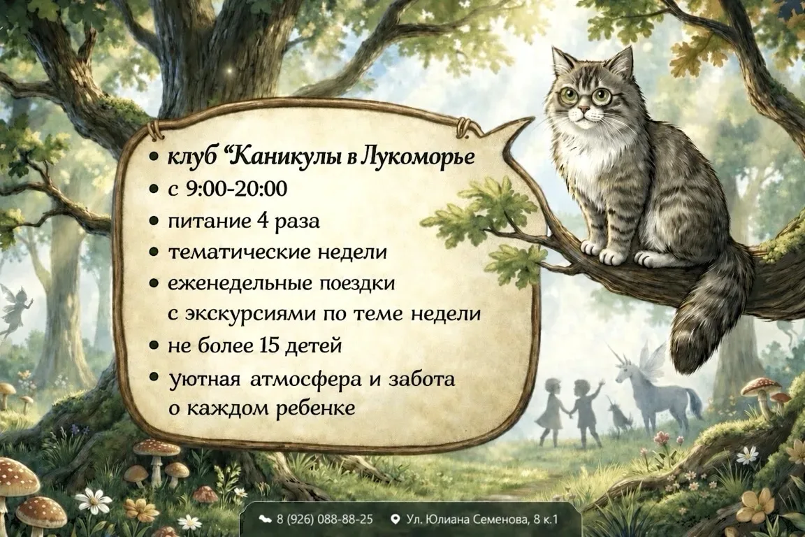 🌿 Лето, которое запомнится навсегда: открываем набор в клуб «Каникулы в Лукоморье»!