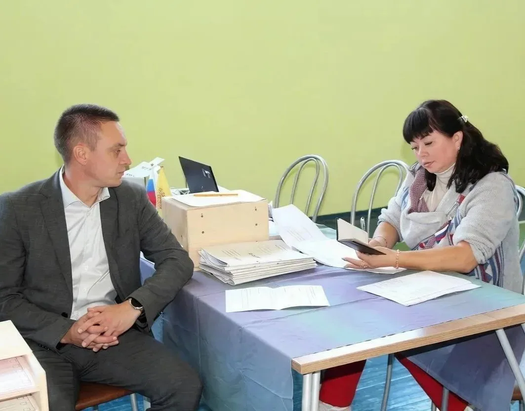 ✅ И.о. министра финансов Чувашии Сергей Тюркин принял участие в Едином дне голосования