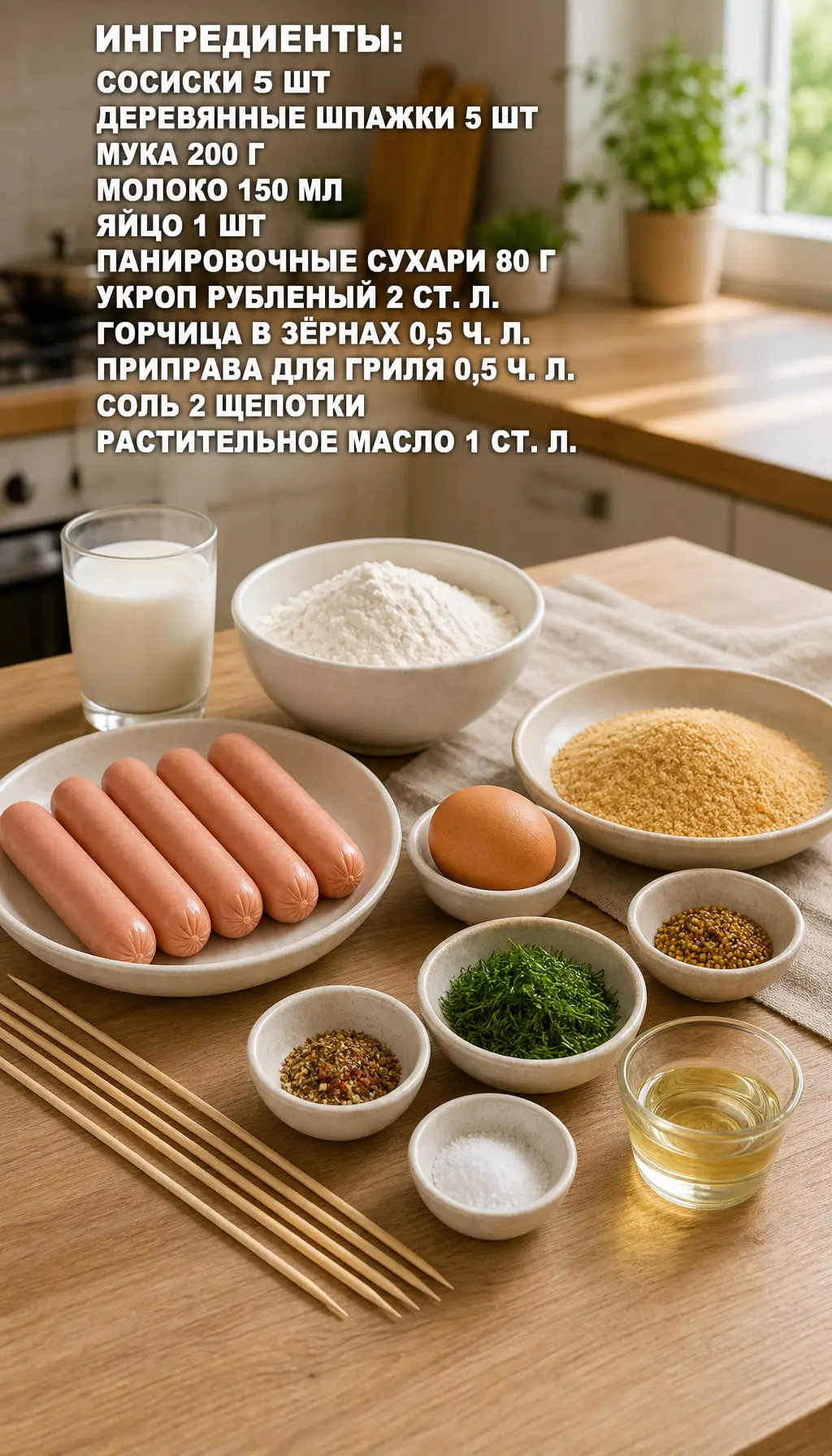 Корн-доги в аэрогриле