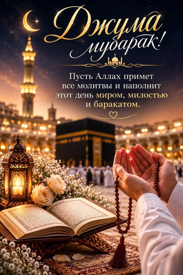 🕌 Поздравляем  Всех Мусульман С Благословенной Пятницей. Джума Мубарак! 🤲