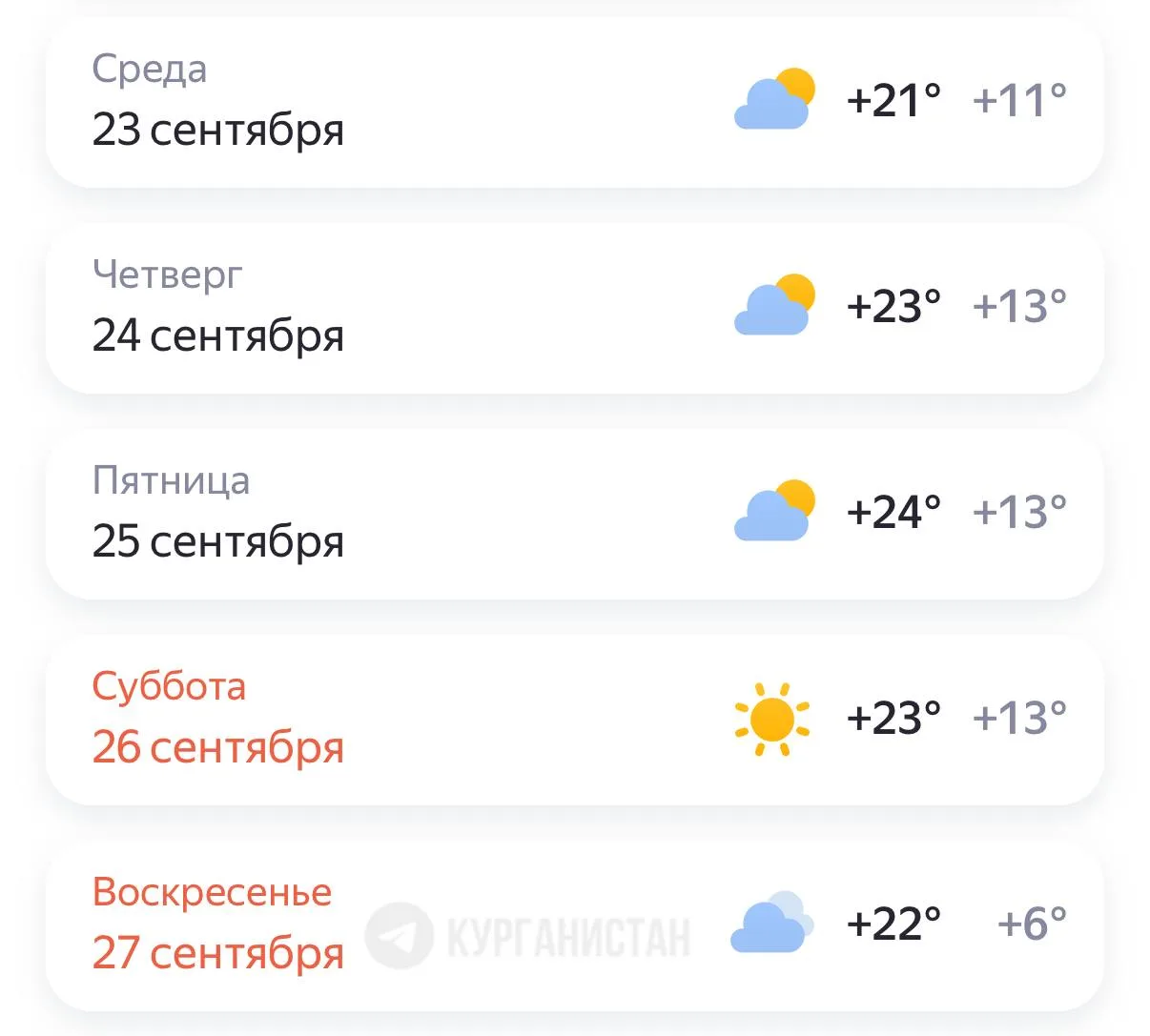 Второе бабье лето придет в Курган.