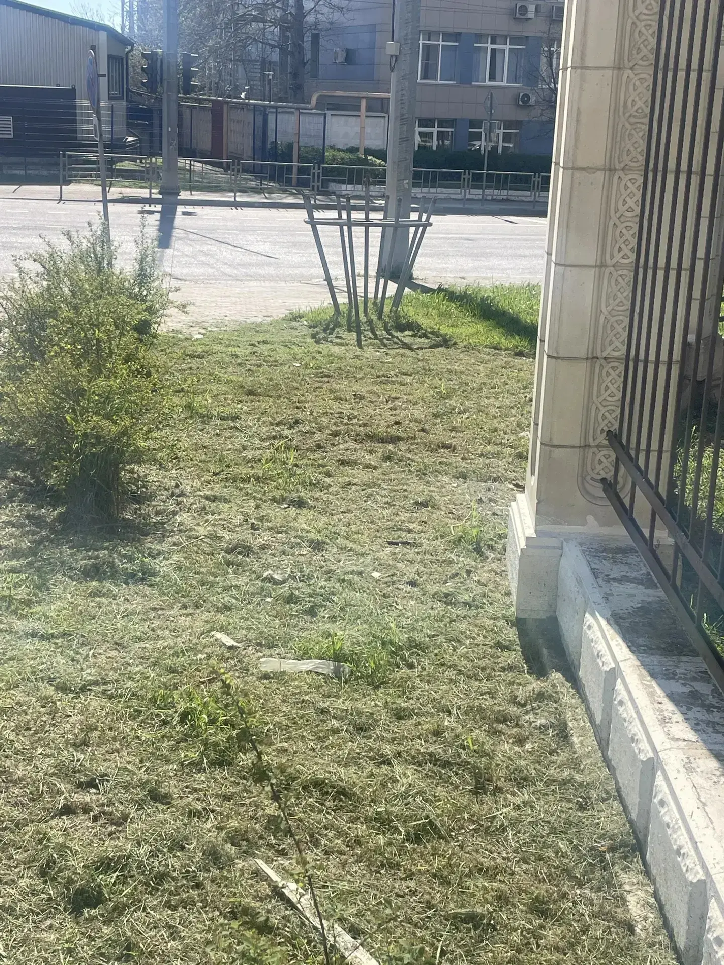 На территории Восточного района проводят работы по покосу сорной растительности.    *Для покоса испо