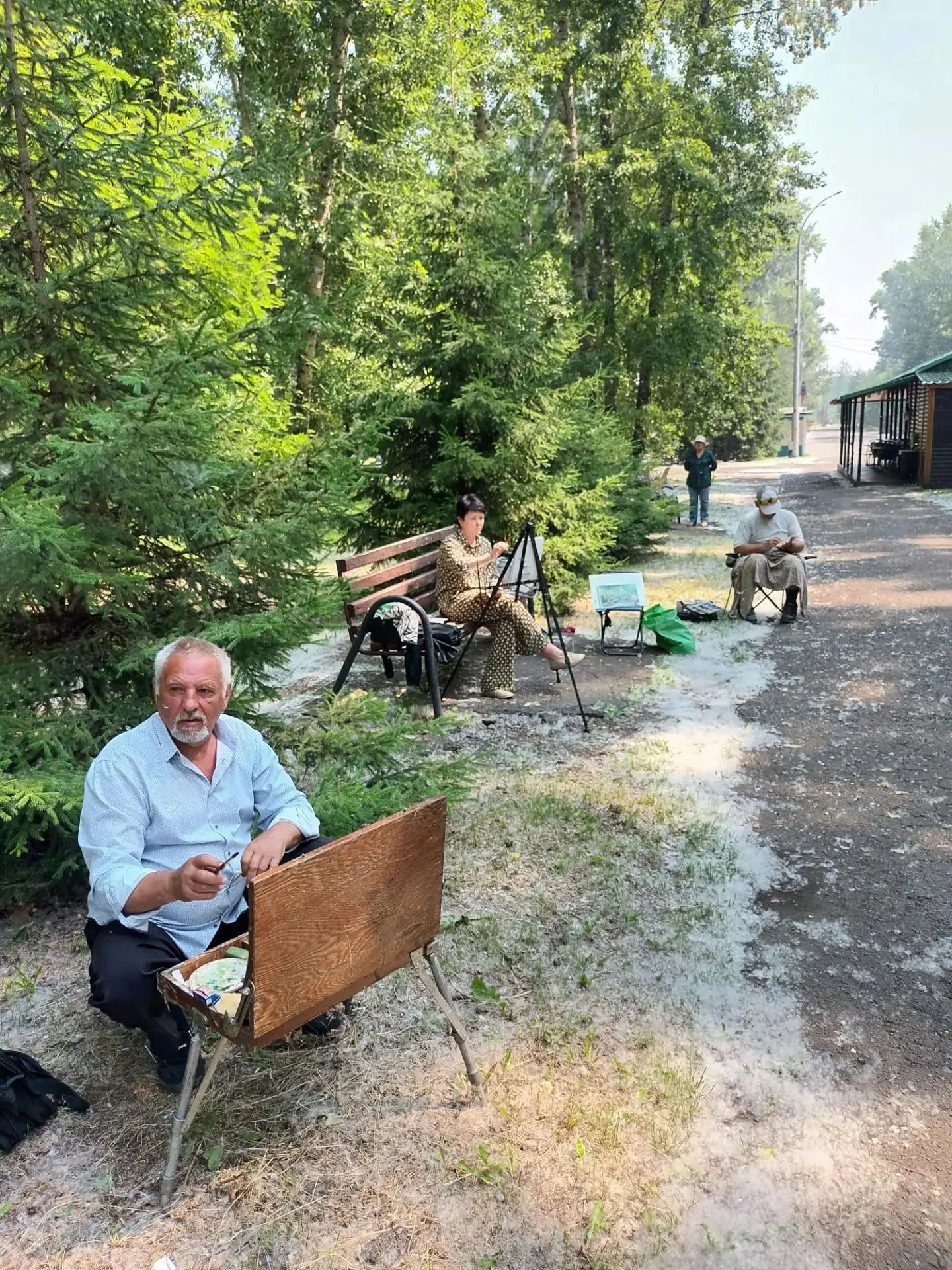▶"Городские истории" на полотнах самобытных художников Народного самодеятельного коллектива художник