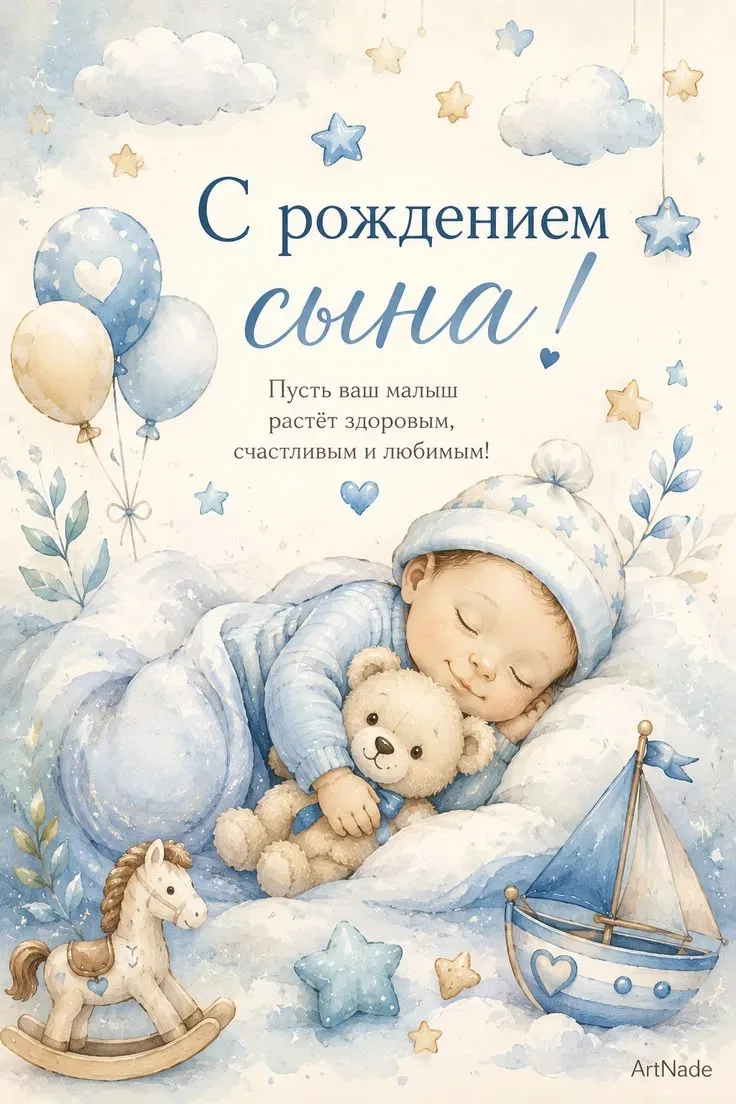С рождением сына 👶💙

Поздравляю с этим чудесным событием! Пусть малыш растёт здоровым, счастливым 