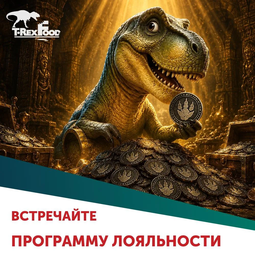 🦖 Тирексики — бонусы за заказы T-RexFood